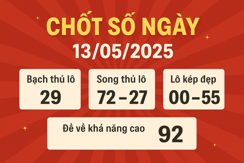 Dự Đoán XSMB 13/05/2025 – Chốt Số May Mắn
