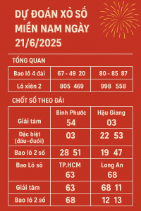 Dự Đoán Xổ Số Miền Bắc Ngày 21/6/2025