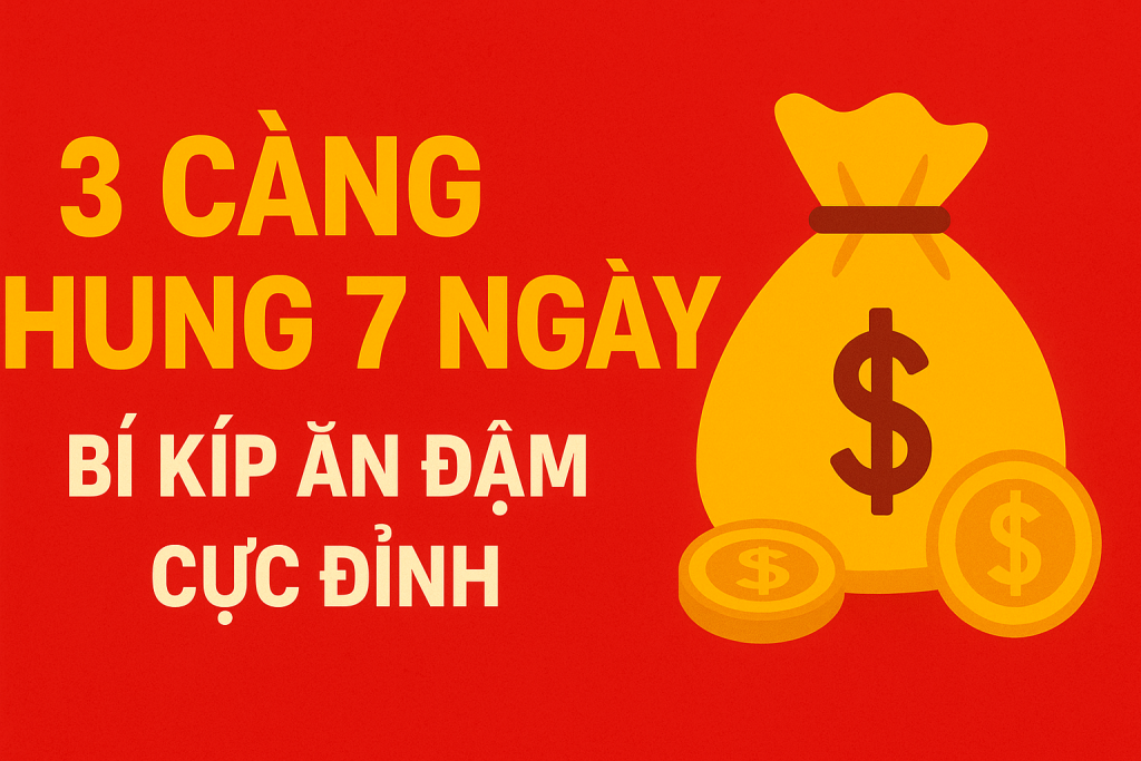 3 CÀNG KHUNG 7 NGÀY – BÍ KÍP CHỐT SỐ ĐỈNH CAO DÀNH CHO CAO THỦ LÔ ĐỀ