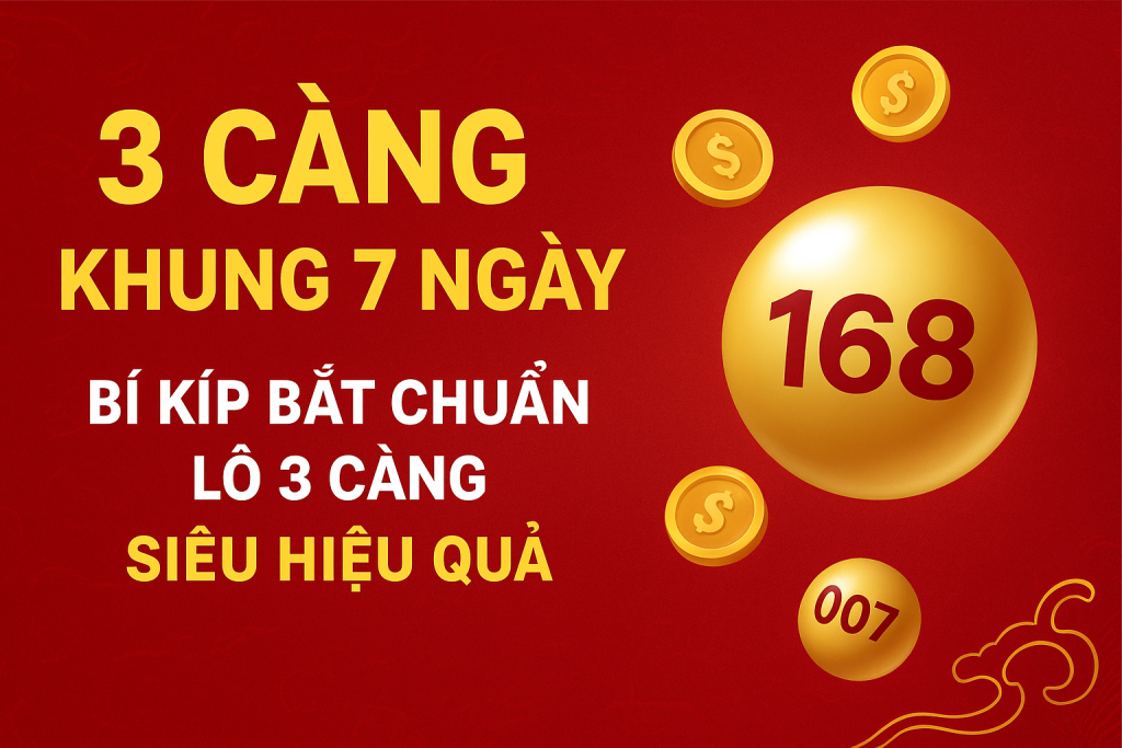3 Càng Khung 7 Ngày – Chiến thuật lô 3 càng siêu lợi nhuận cho dân chơi lâu năm
