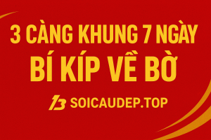 BÍ KÍP 3 CÀNG KHUNG 7 NGÀY – CHIẾN THUẬT ĂN TRỌN LÔ ĐỀ CỰC CHUẨN
