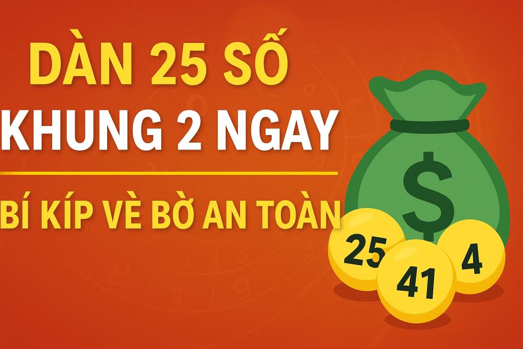 DÀN 25 SỐ KHUNG 2 NGÀY – BÍ KÍP CHỐT SỐ VỀ BỜ AN TOÀN