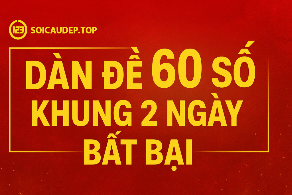 DÀN ĐỀ 60 SỐ KHUNG 2 NGÀY BẤT BẠI – BÍ KÍP CỦA CAO THỦ LÔ ĐỀ 2025