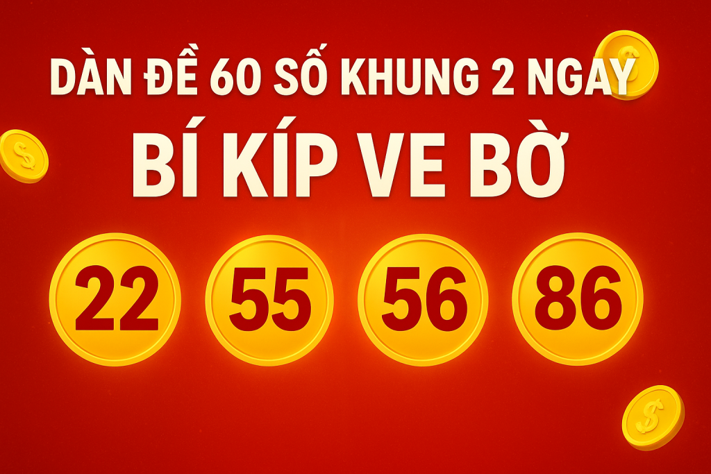 DÀN ĐỀ 60 SỐ KHUNG 2 NGÀY – BÍ KÍP CHẮC THẮNG DÀNH CHO ANH EM LÔ THỦ