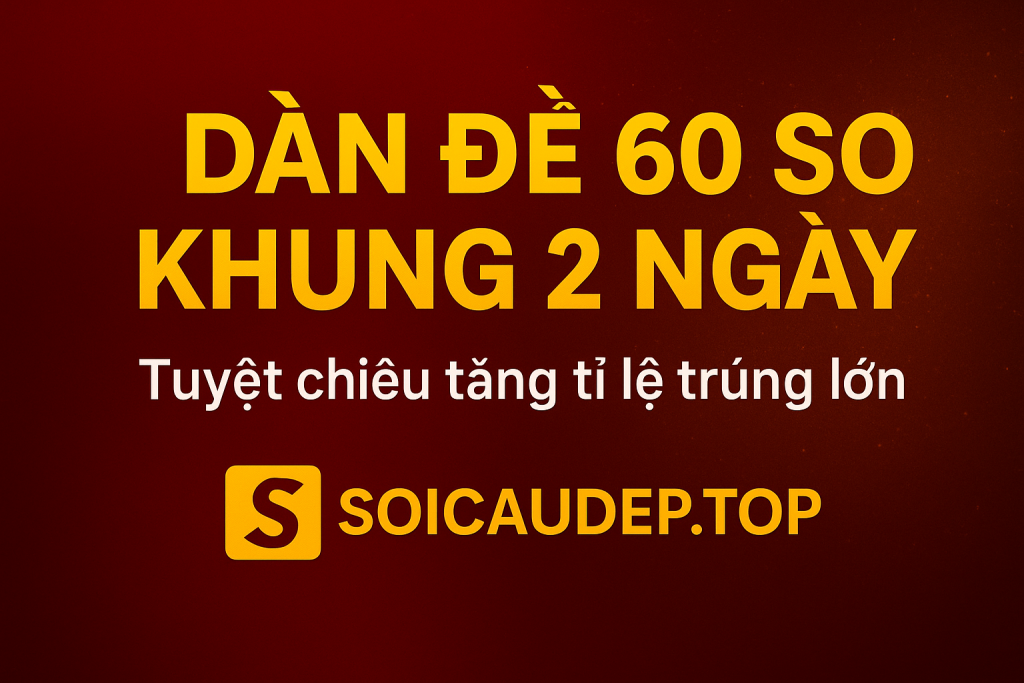 DÀN ĐỀ 60 SỐ KHUNG 2 NGÀY – TUYỆT CHIÊU TĂNG TỶ LỆ TRÚNG LỚN