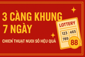 3 Càng Khung 7 Ngày – Chiến Thuật Nuôi Cầu Hiệu Quả, Ăn Đậm Theo Chu Kỳ Vàng