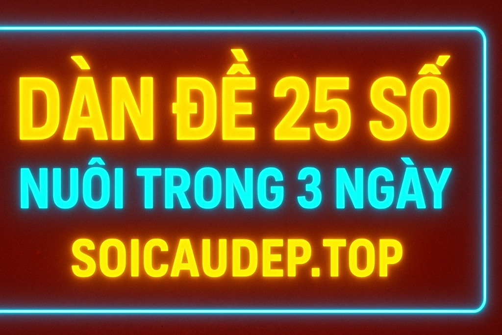 DÀN ĐỀ 25 SỐ NUÔI TRONG 3 NGÀY CHUẨN NHẤT – CƠ HỘI ĂN TO DÀNH CHO ANH EM LÔ THỦ