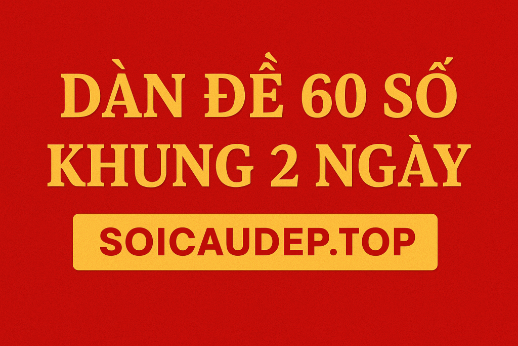 Dàn Đề 60 Số Khung 2 Ngày – Bí Quyết Ăn Đề Cực Chuẩn 2025