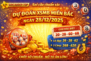 Dự đoán xổ số miền Bắc ngày 28-12-2025 – Soi cầu XSMB chuẩn xác