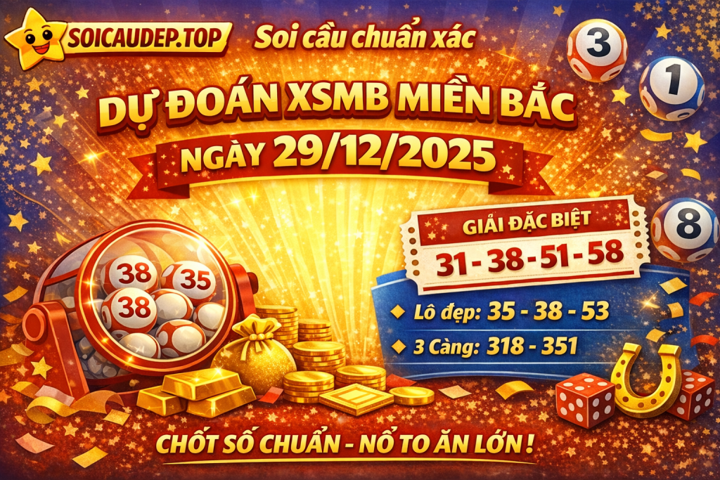 Dự đoán xổ số miền Bắc ngày 29-12-2025 – Soi cầu XSMB chuẩn xác