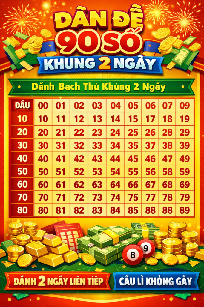 Dàn đề 90 số khung 2 ngày