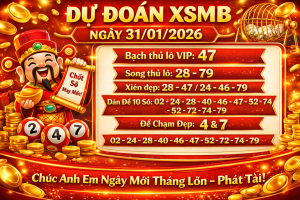 Dự đoán XSMB – Thứ Bảy, 31-01-2026