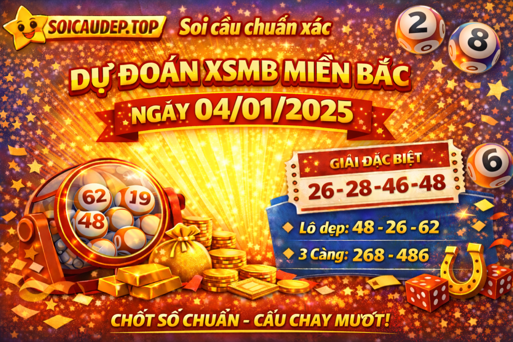 Dự đoán xổ số miền Bắc ngày 04-01-2025 – Soi cầu XSMB chuẩn xác