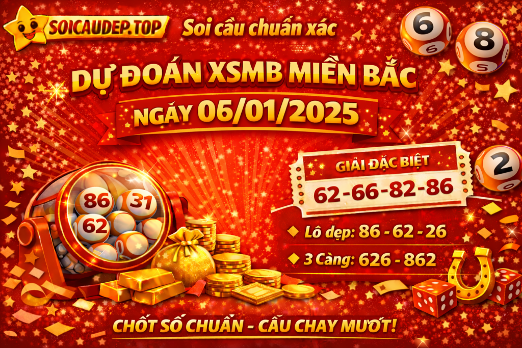 Dự đoán xổ số miền Bắc ngày 06-01-2025 – Soi cầu XSMB chuẩn xác