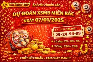 Dự đoán xổ số miền Bắc ngày 07-01-2025 – Soi cầu XSMB chuẩn xác
