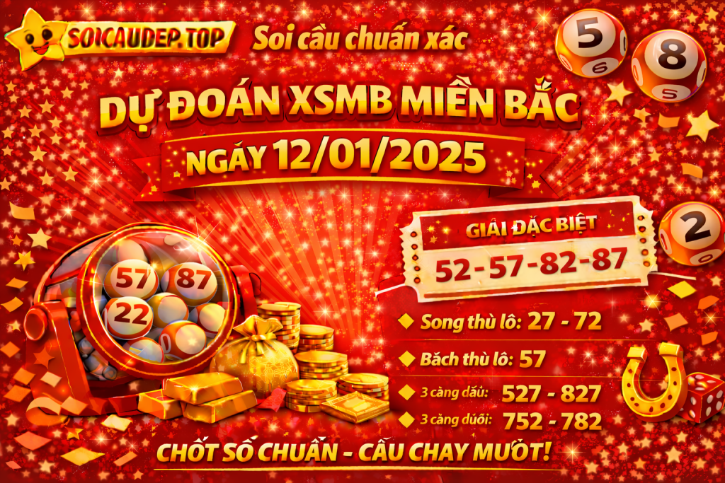 Dự đoán xổ số miền Bắc ngày 12-01-2025 – Soi cầu XSMB chuẩn xác
