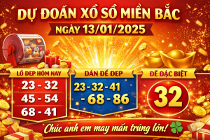 Dự đoán xổ số miền Bắc ngày 13-01-2025 – Chốt số đẹp hôm nay