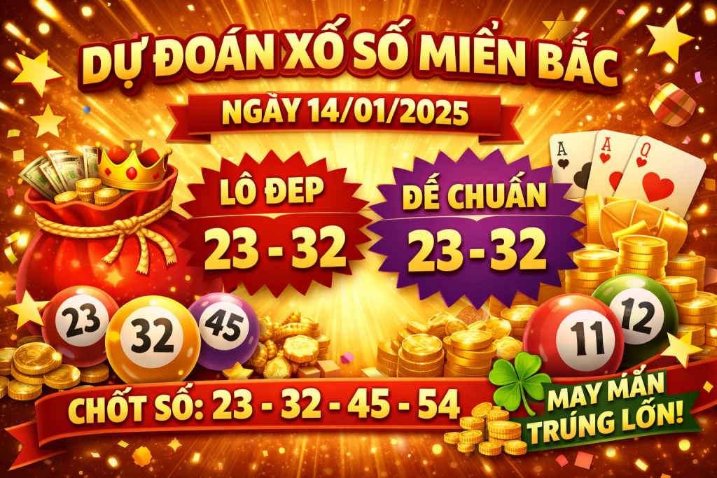Dự đoán xổ số miền Bắc ngày 14-1-2025 – Soi cầu chốt số chuẩn
