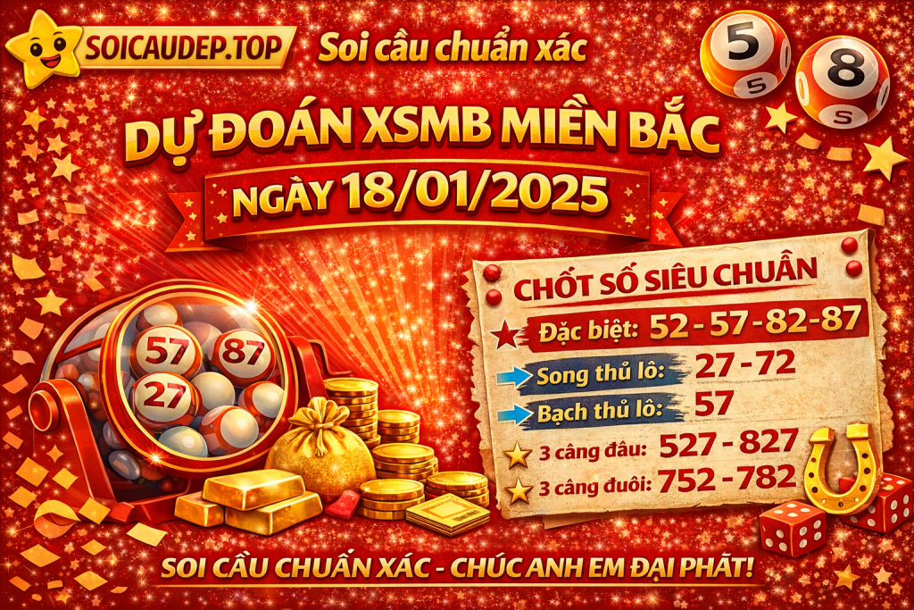 Dự đoán xổ số miền Bắc ngày 18-01-2025 – Soi cầu chuẩn xác hôm nay