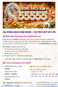 RỒNG BẠCH KIM 55555 – CẦU NGŨ QUÝ SIÊU HIẾM ĐÁNG THEO