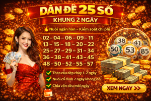 Dàn 25 Số Khung 2 Ngày – Chiến Lược Nuôi Ngắn Hạn Được Quan Tâm