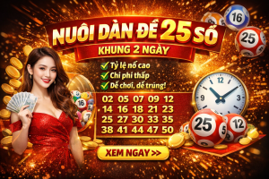 Nuôi Dàn Đề 25 Số Khung 2 Ngày – Phương Pháp Được Nhiều Người Áp Dụng