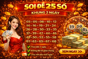 Dàn 25 Số Khung 2 Ngày – Chiến Lược Bao Phủ An Toàn, Tối Ưu Vốn