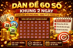 Dàn Đề 60 Số Khung 2 Ngày – Chiến Lược Bao Phủ Lớn, Tăng Tỷ Lệ Trúng