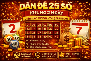 Dàn Đề 25 Số Khung 2 Ngày – Chiến Thuật Đánh Chắc, Tỷ Lệ Trúng Cao