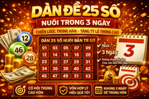 Dàn Đề 25 Số Nuôi Trong 3 Ngày – Chiến Lược Ổn Định, Tăng Tỷ Lệ Trúng