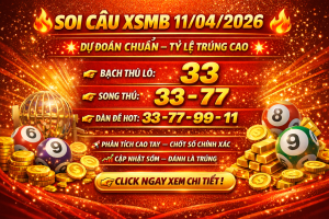 Dự Đoán Xổ Số Miền Bắc Ngày 11-04-2026 – Soi Cầu XSMB Chính Xác