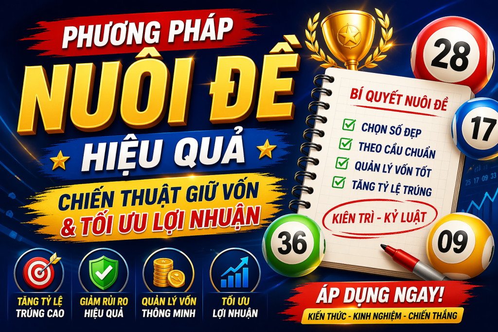 Phương Pháp Nuôi Đề Hiệu Quả – Chiến Thuật Giữ Vốn & Tối Ưu Lợi Nhuận