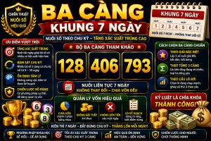 Ba Càng Khung 7 Ngày – Phương Pháp Nuôi Số Theo Chu Kỳ Hiệu Quả